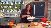 rachel bacon egg cheeseburger GIF by Rachael Ray Show
