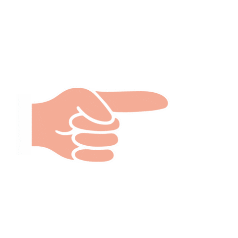 Hand Pointing Sticker by ottos.ch