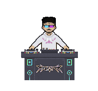 Dj Pixel Art Sticker by KiLLATK_HiTech_Music