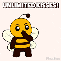 Love You Kiss GIF by Plan Bee Studios