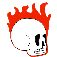 Fire Head Sticker