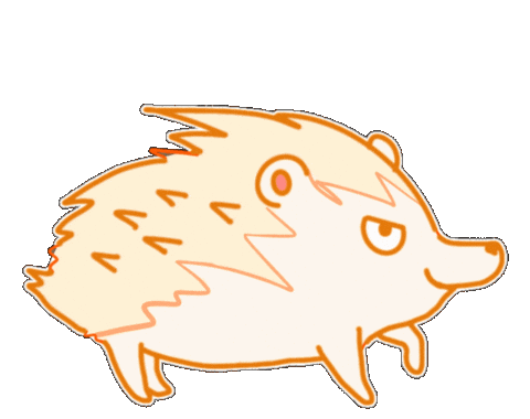 Hedgehog Kanagawa Sticker