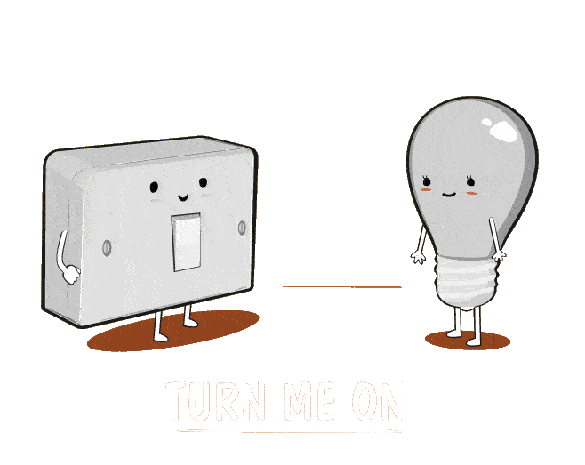 Turn On I Love You Sticker by Sam Omo