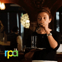 RPA_Advertising wine awkward judge sip GIF