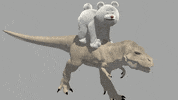 Teddy Bear Dinosaur GIF by Arithmancy