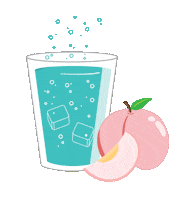 FULFOODS blue drink positive lemon Sticker