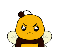 Angry Excuse Me Sticker by Plan Bee Studios