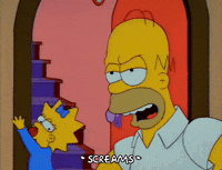 Screaming Season 3 GIF by The Simpsons