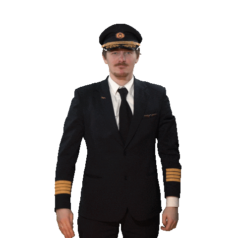 flyuia giphyupload hello pilot aviation Sticker