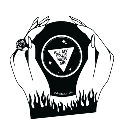 Sheytanworld gold smoke hand luxury Sticker