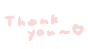 ピンク Thank You Sticker