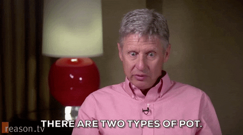 gary johnson two types of pot GIF by Election 2016
