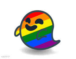 gay ghost sticker GIF by Happip