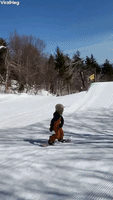 9-Year-Old Snowboarder Stomps 720
