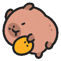 Capybara Nod Sticker