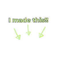 Awesome Look What I Did Sticker by myfriendmandie