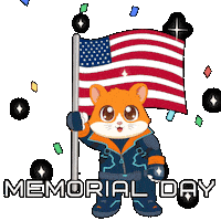 Celebrate American Sticker by Hamieverse