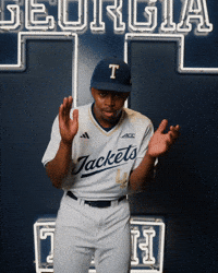 Georgia Tech Baseball GIF by Georgia Tech Yellow Jackets