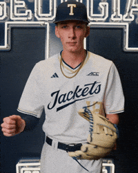 Georgia Tech Baseball GIF by Georgia Tech Yellow Jackets