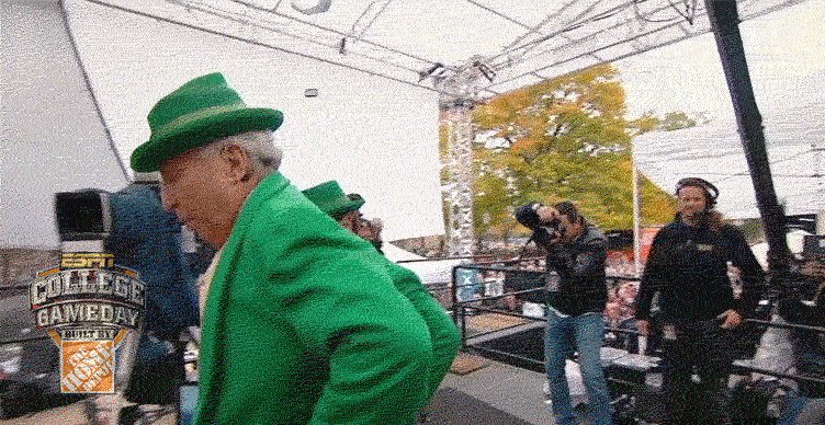 Notre Dame Dancing GIF by College GameDay