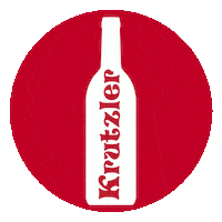 hotelkrutzler red circle hotel bottle Sticker