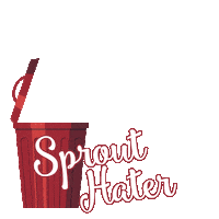 Hater Sprout Sticker by Toby Carvery