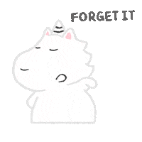 Forget It Cu Sticker by Creative Unicorn