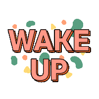 Sleepy Wake Up Sticker