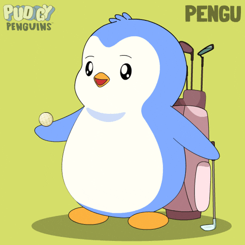 Golfing Hole In One GIF by Pudgy Penguins
