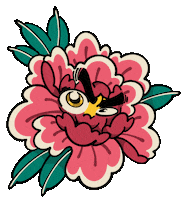 Flower Tattoo Sticker by Fivust