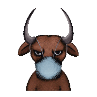 Mask Virus Sticker