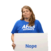 Nope Sticker by AFAS Software