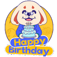 Party Dog Sticker by KOL.ID