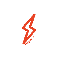 Theglowco lightningbolt neons glowco glowcosa Sticker