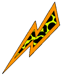 Orange Lightning Sticker by Nickelodeon