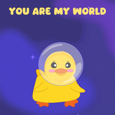 I Love You Space GIF by MeetDuckey