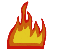 Fire Burn Sticker
