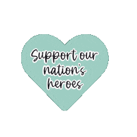 Spouse-ly heart support hero heroes Sticker