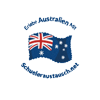 Schueleraustauschnet land reise flagge australien Sticker
