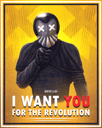 AkiTheFull giphygifmaker propaganda i want you aki GIF