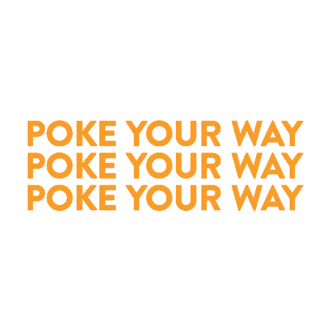 pokeworksco sushi poke seafood poke bowl Sticker