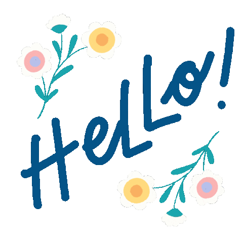 paola_koala giphyupload hello hi flowers Sticker