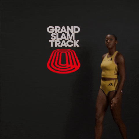 Track And Field Peace GIF by Grand Slam Track