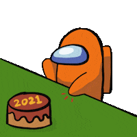 New Year Cake Sticker