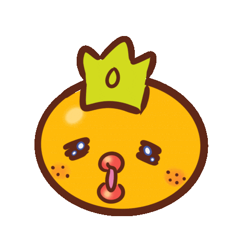 Mandarin Orange Smile Sticker