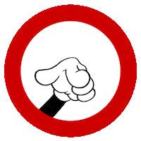 MichaelVerhuelsdonk cartoon sign pointingfinger artoon Sticker