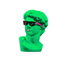 qreator_by_iqos art pink green artist Sticker