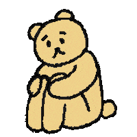 atataka_ionsen giphyupload bear lonely くま Sticker
