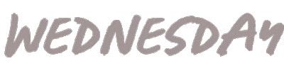 Wednesday Bb Sticker by Elizabeth Loberg