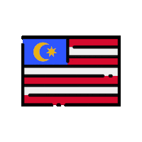 Jalur Gemilang Flag Sticker by Multiply Malaysia